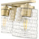 Saben 3 Light 23 inch Vintage Brass Vanity Light Wall Light